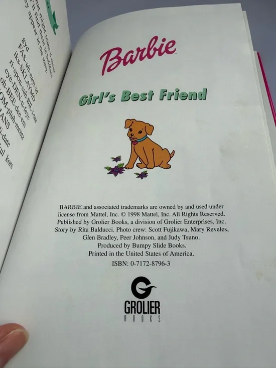 VTG Barbie Girl’s Best Friend Children's Book- Barbie & Friends Book Club 1998 - Picture 5 of 8